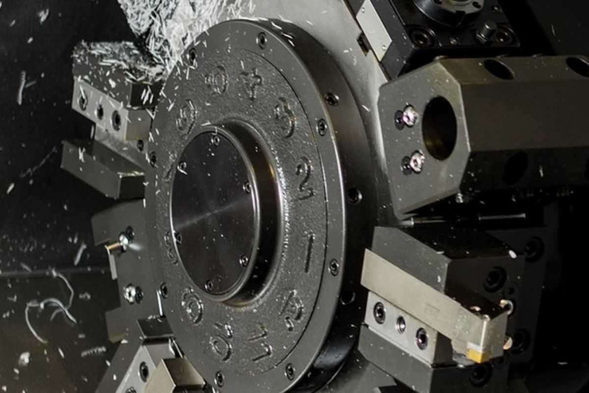 CNC machinery and workshop floor